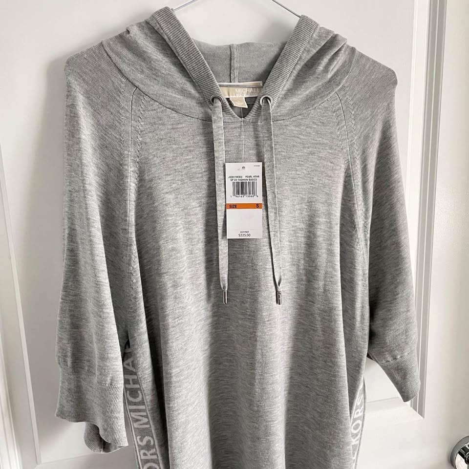 MICHAEL KORS Hooded Knit Sweater Dress - photo 2