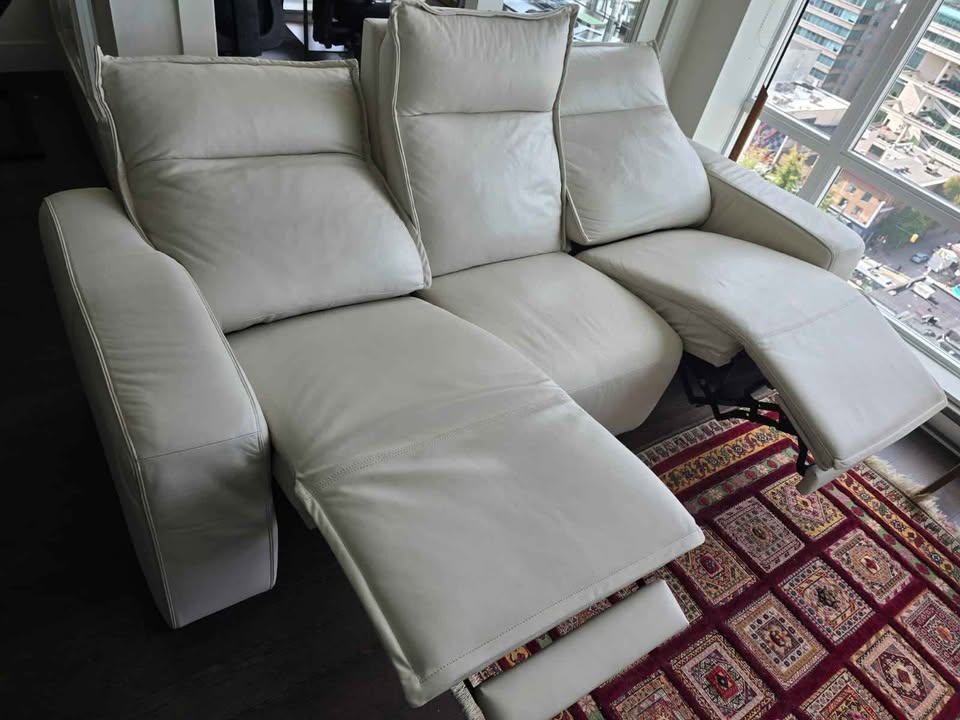 Leather Recliner Sofa - photo 2