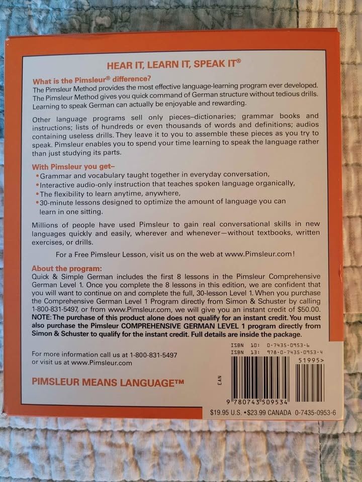 Pimsleur Quick & Simple German Language Instruction - photo 2