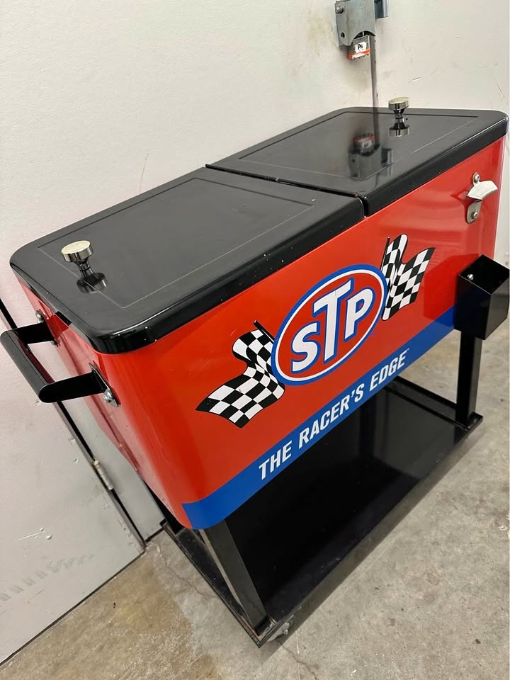STP Racing Rolling Cooler – Patio / BBQ / Garage Bar