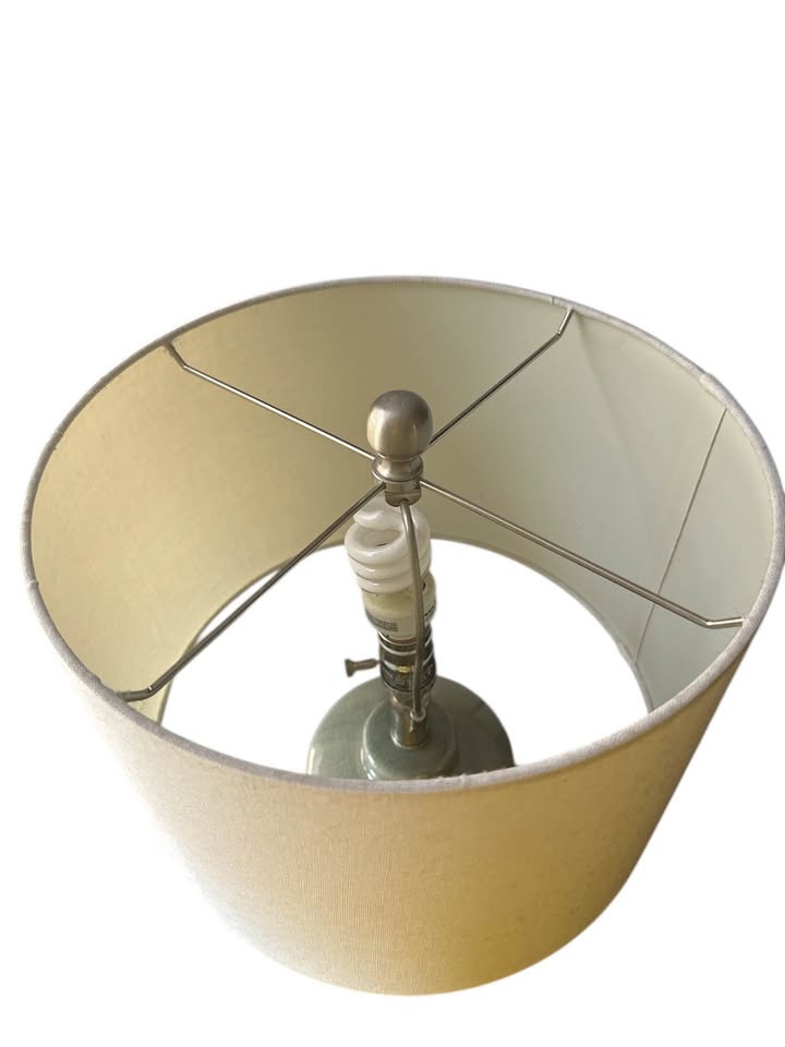 24in Textured Ceramic Table Lamp - photo 5