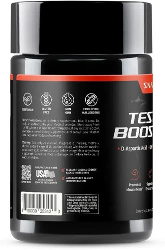 Snap Supplements Testosterone Booster for Men - Muscle Growth, E - photo 2