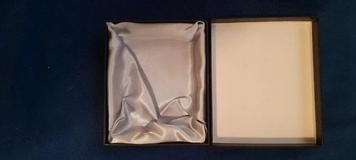 New Black Silk Plated Cardboard Gift Box (4x3x1 Inches) - photo 2