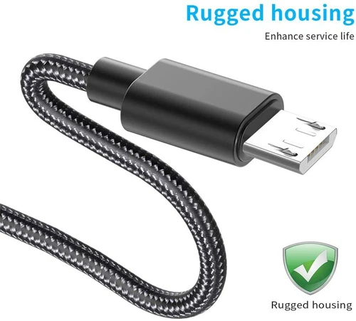 2 Pack 6ft Nylon Braided Micro USB Cables