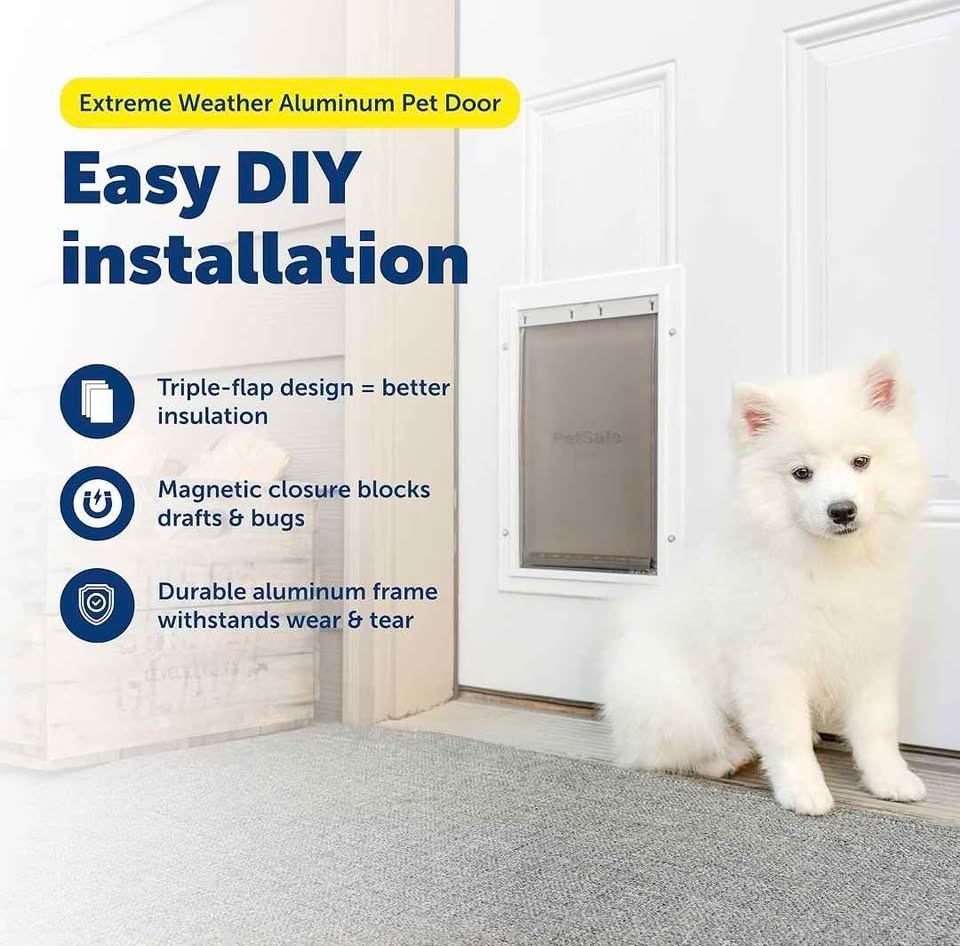 New in box: PetSafe Extreme Weather Dog & Cat Door, Medium - photo 2