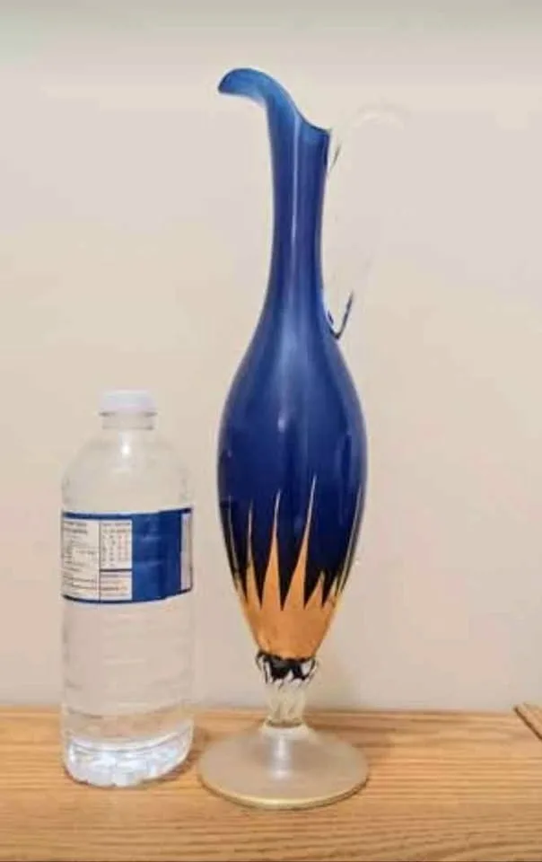 MCM Italian Murano Sommerso Tall Vase