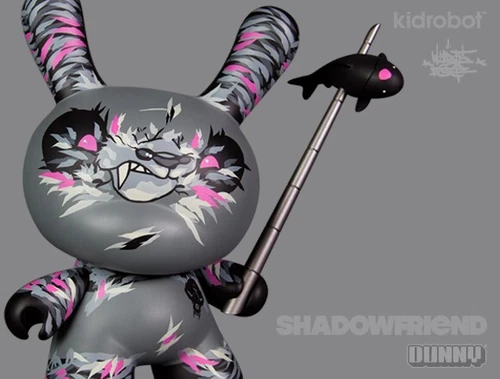 Kidrobot Dunny 8" Angry Woebots Shadow Friend 2012 - photo 4
