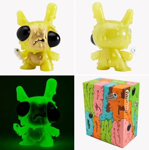 Kidrobot 8" Meltdown Dunny GREEN Vinyl Art Toy Chris Ryniak