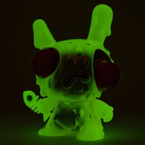 Kidrobot 8" Meltdown Dunny GREEN Vinyl Art Toy Chris Ryniak - photo 2
