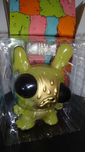 Kidrobot 8" Meltdown Dunny GREEN Vinyl Art Toy Chris Ryniak - photo 5