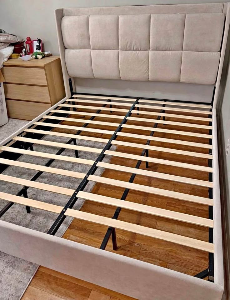 California King Bed Frame & Headboard (In Box)