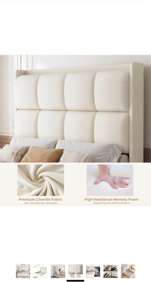 California King Bed Frame & Headboard (In Box) - photo 4