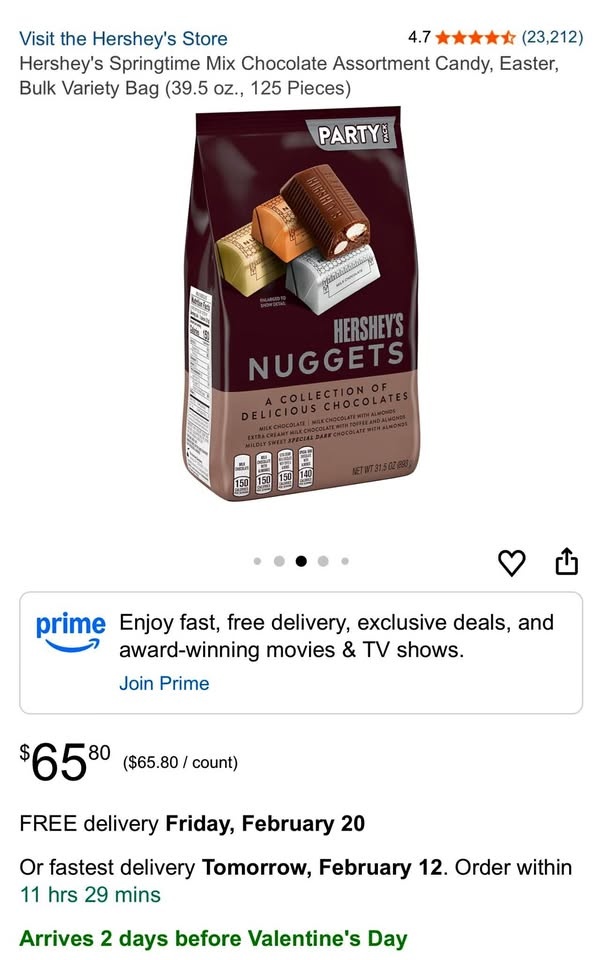 Hershey’s Nuggets Chocolate