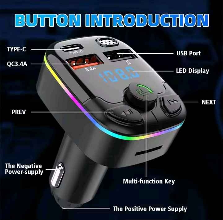 Bluetooth FM Transmitter - Hands-Free & Fast Charging | $15 - photo 5