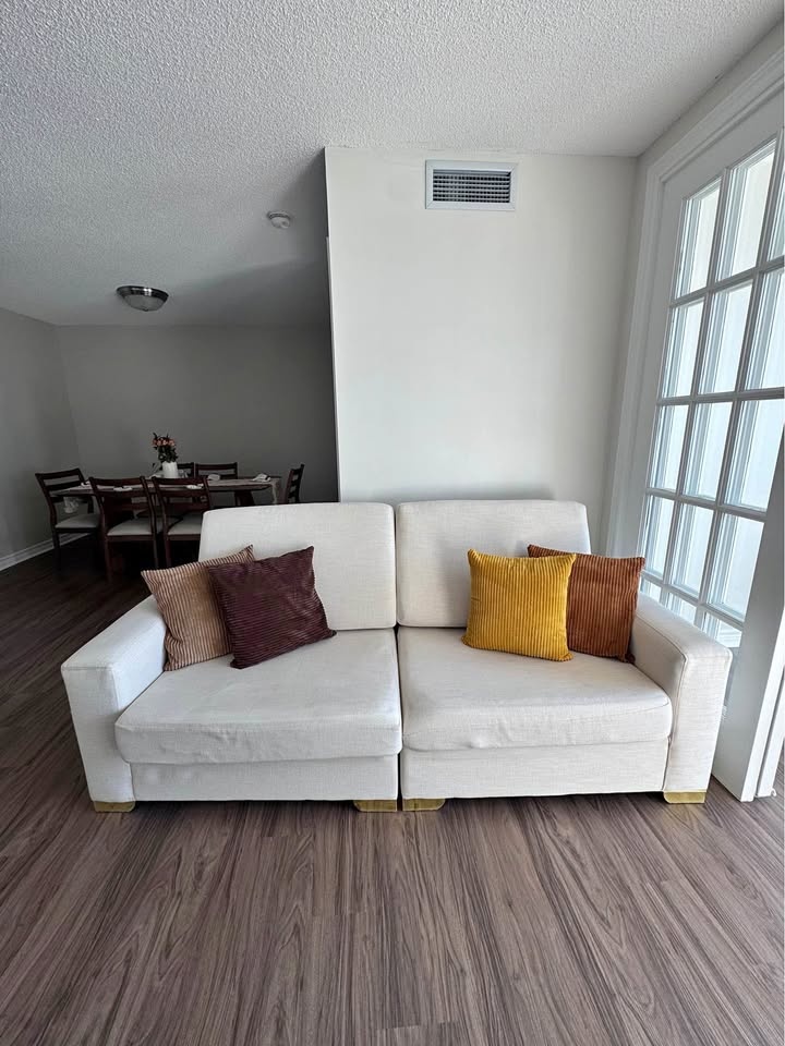 Off-White 3-Seater Sofa and 2-seater sofa set