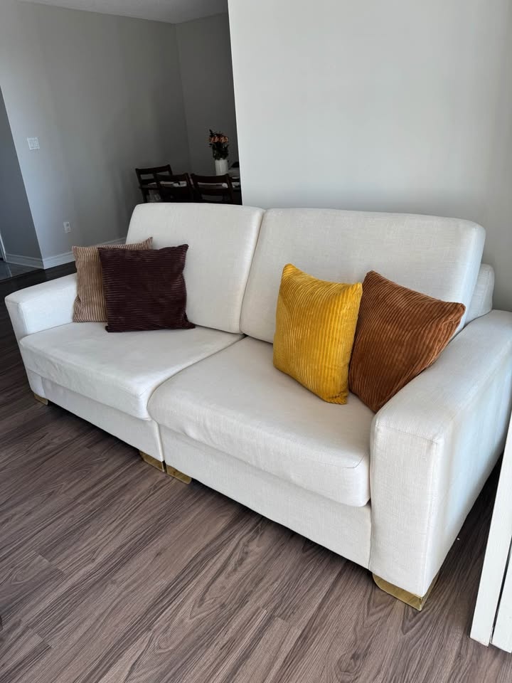 Off-White 3-Seater Sofa and 2-seater sofa set - photo 3