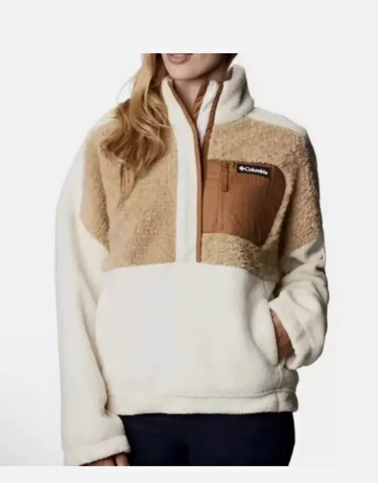 Columbia Lodge Sherpa Half Zip Women's Pullover - Small