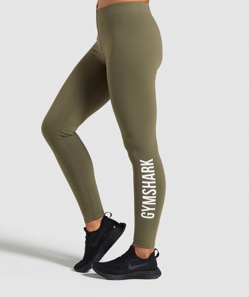 Gymshark Training High-Rise Leggings - Khaki/Olive Green - Size - photo 3