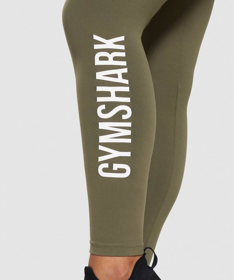 Gymshark Training High-Rise Leggings - Khaki/Olive Green - Size - photo 4