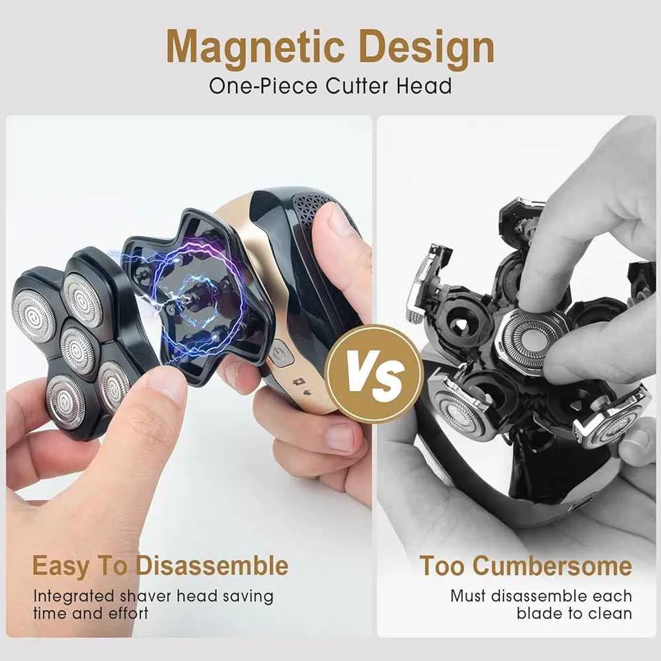 Magnetic Head Shaver for Bald Men - photo 4