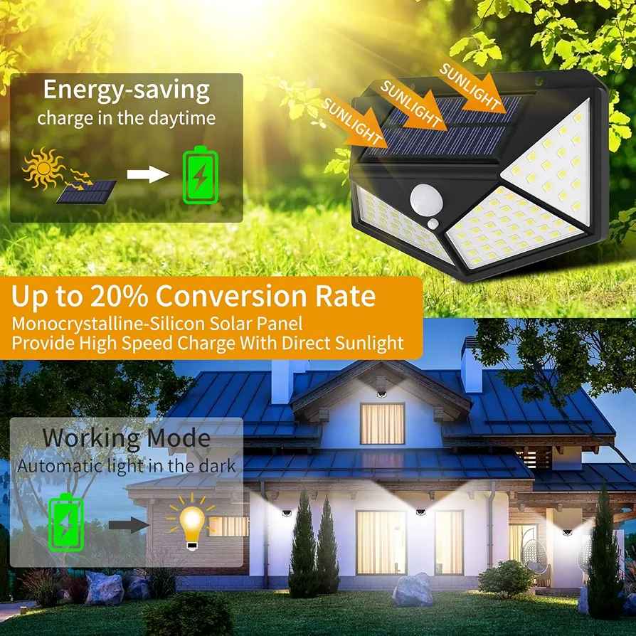 Wall Solar Lights Outdoor 100 LED - photo 2