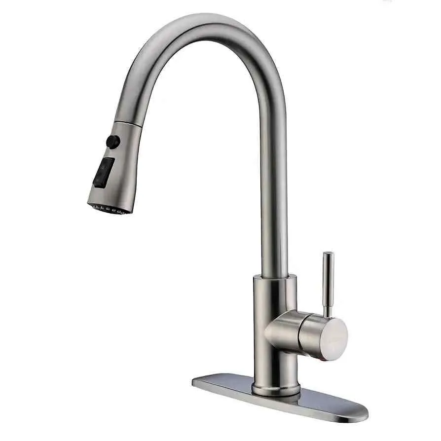 Brand New Pull-Down Kitchen Faucet with Sprayer 3 Modes thumbnail
