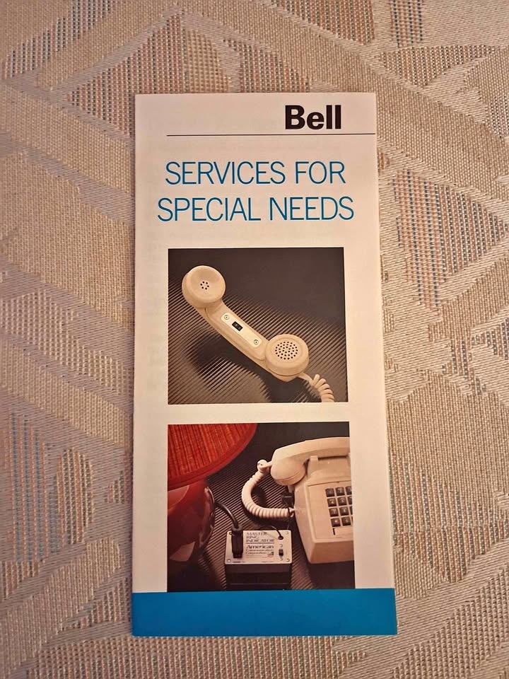 Vintage 1980's Bell "Services for Special Needs" pamphlet