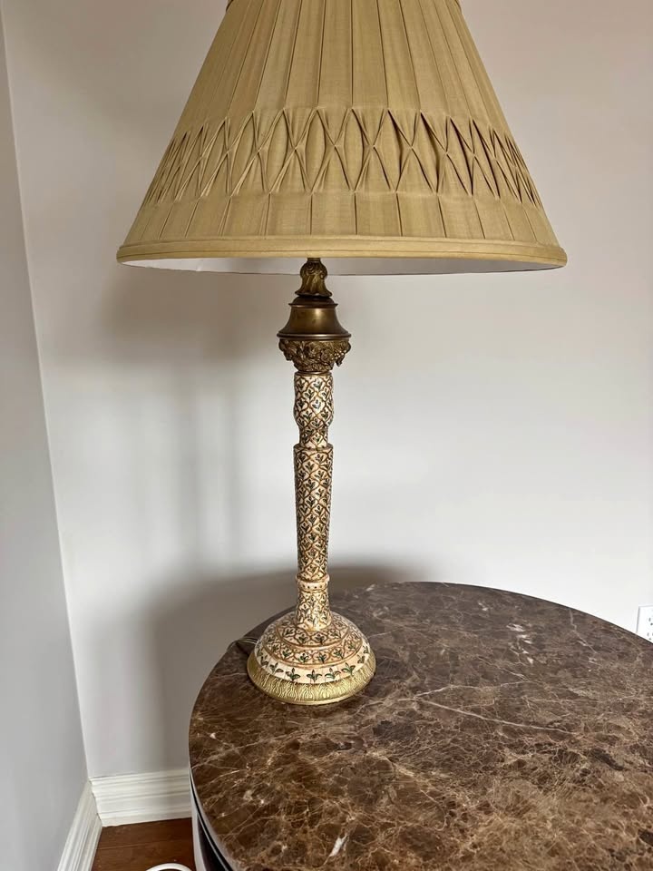 Henredon Candlestick Gold Lamp