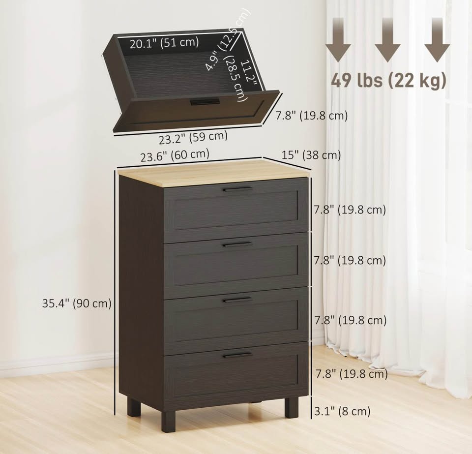 Brand New Dresser for Bedroom with 4 Drawers!! - photo 3