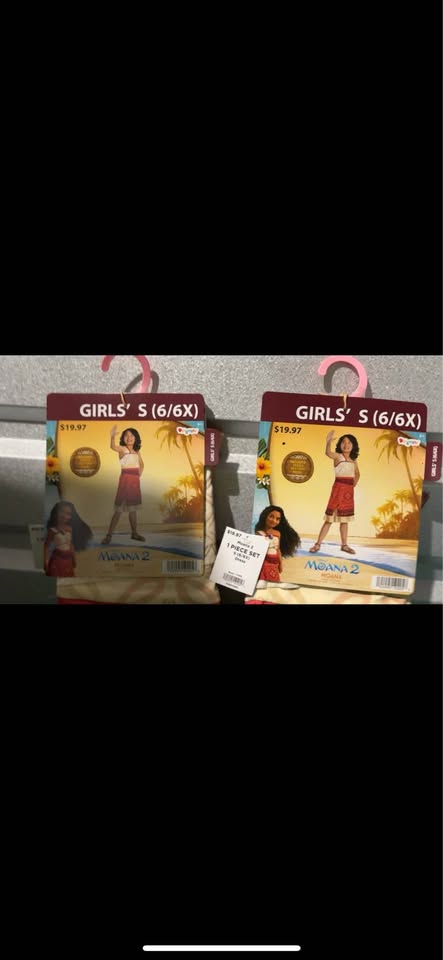 2- Girls Moana 2 Dress /Costume Size 6/6x -Great for Twins - photo 3
