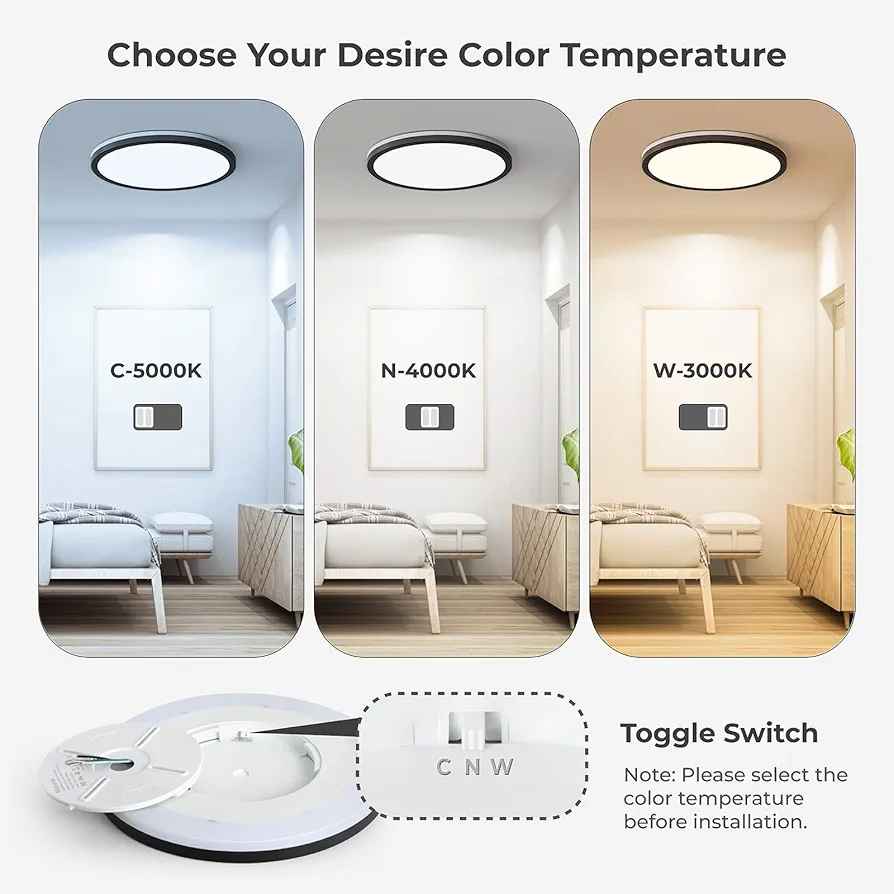 Matane 12 Inch LED Flush Mount Ceiling Light with Night Light - photo 5