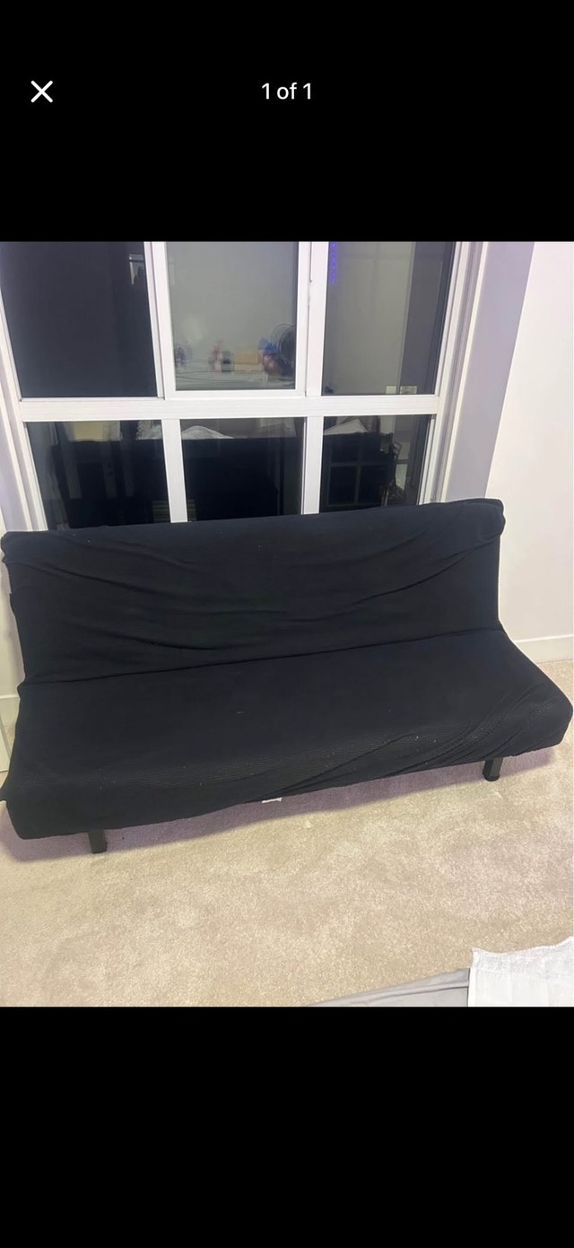 Black futon 67 inches wide