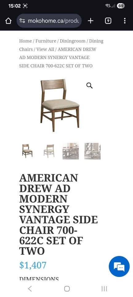 American Drew Modern Synergy Side Chair (700-622) - photo 2