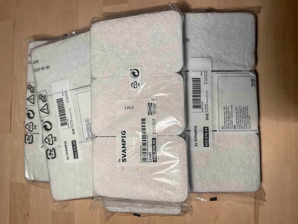 Ikea SVAMPIG Sponge, 8 packs, 24 in total