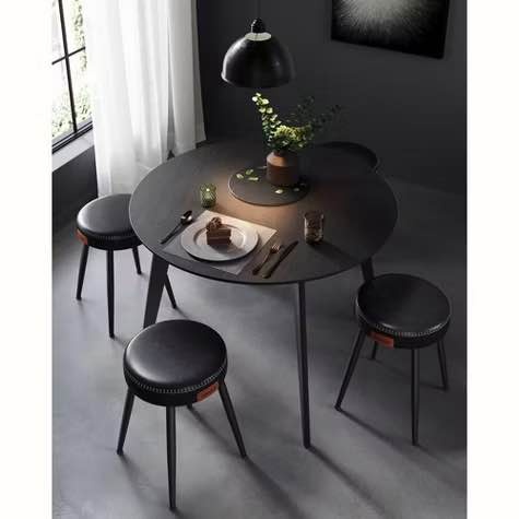 New VASAGLE EKHO Dining Chairs, Stools Set of 2 – Black - photo 3