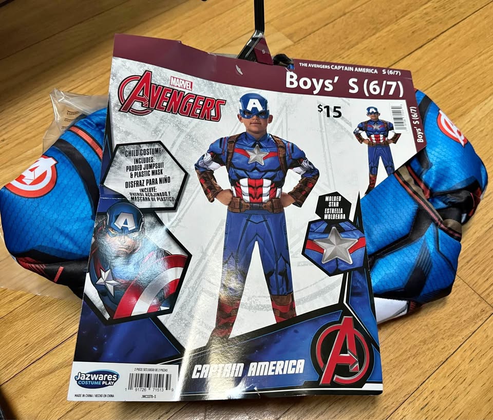 2-boys Avengers Captain America Costume