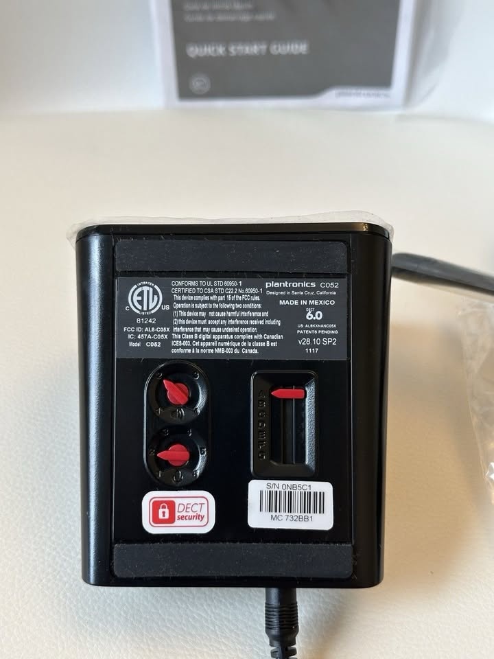 NEW Plantronics CS510 Black Wireless Headset Boom Microphone - photo 4