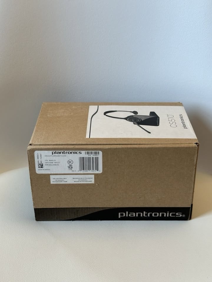 NEW Plantronics CS510 Black Wireless Headset Boom Microphone - photo 5