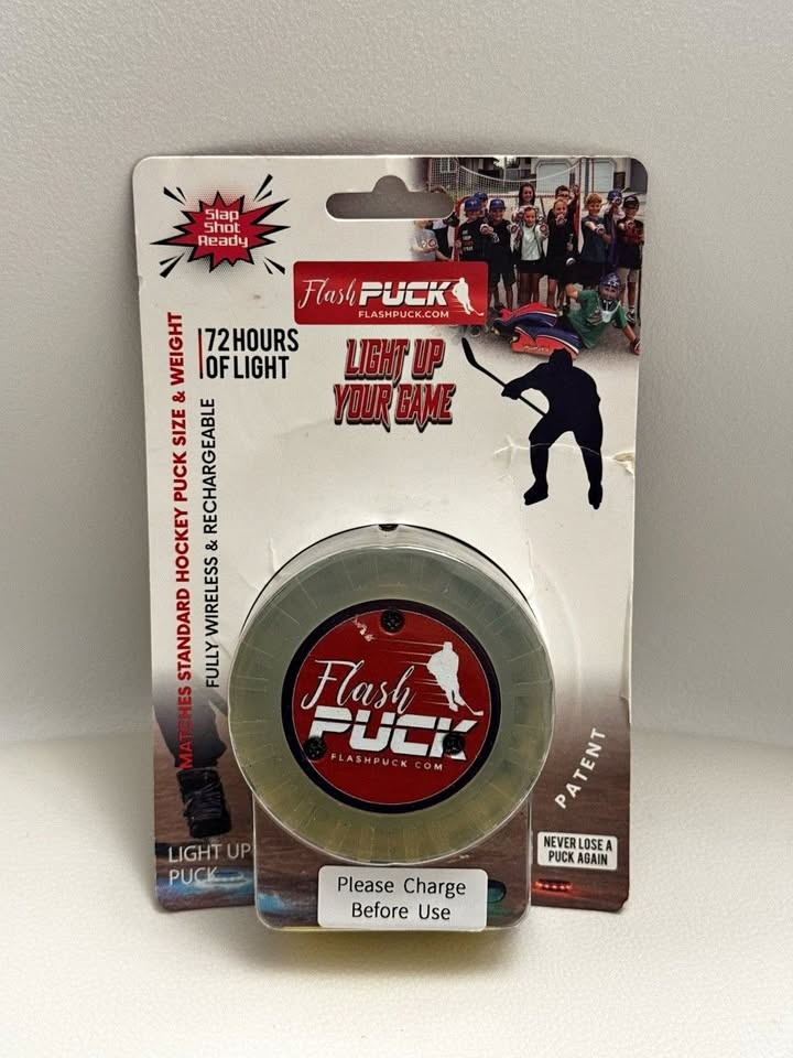 USB Rechargeable Hockey Puck - 72 Hours - Yellow