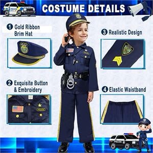 LARGE - Police Costume for Kids - photo 3