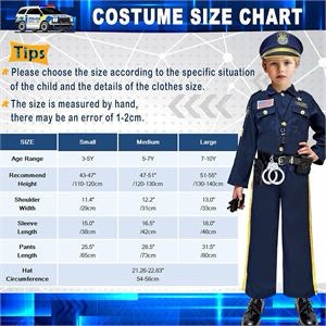 LARGE - Police Costume for Kids - photo 4