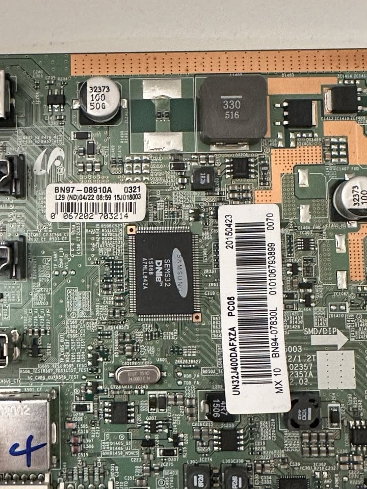 Samsung UN32J400DAF TV Parts Bundle - Main Board, Power Button & - photo 4