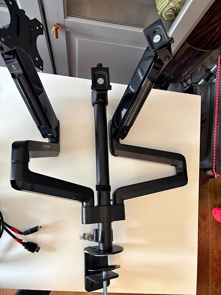 Triple Monitor Arm Desk Mount (Clamp Mount)