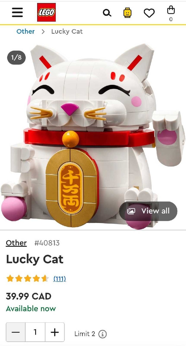 Lego Lucky Cat - Lunar New Year Spring Festival - photo 2