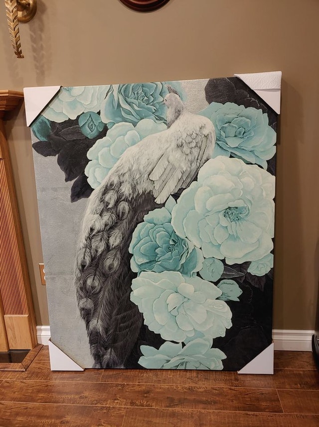 Modern wall art-Peacock canvas
