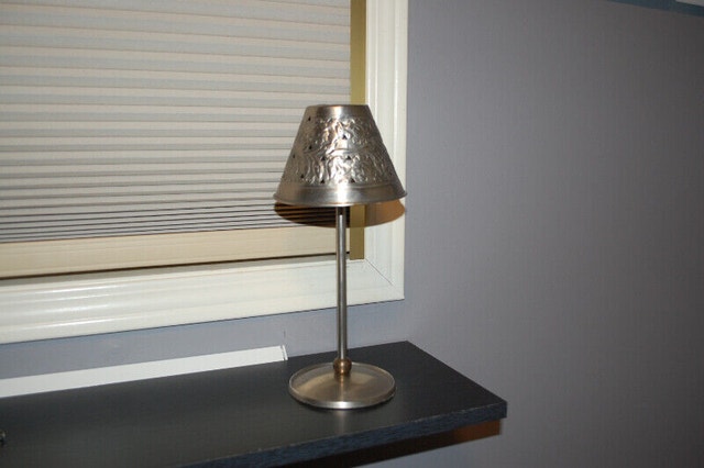 Elegant Pewter Small Candle Holder
