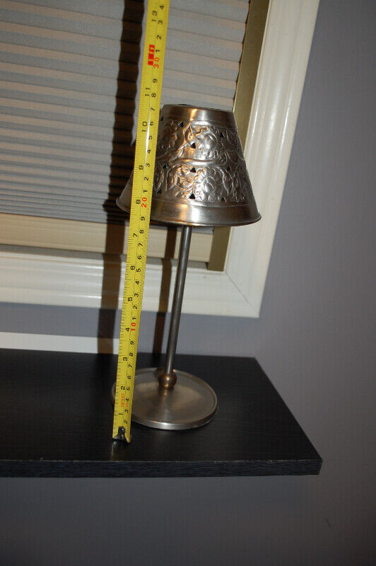 Elegant Pewter Small Candle Holder - photo 2