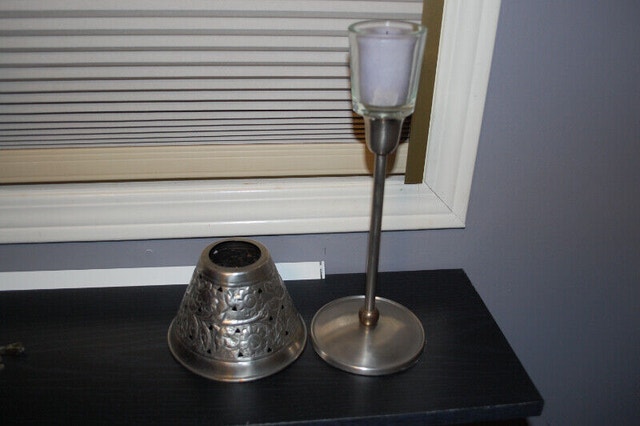 Elegant Pewter Small Candle Holder - photo 3