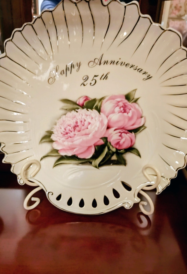 Peonies Decorative Platter