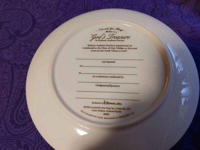 Baptism or Christening plate - photo 5